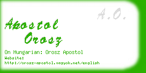 apostol orosz business card